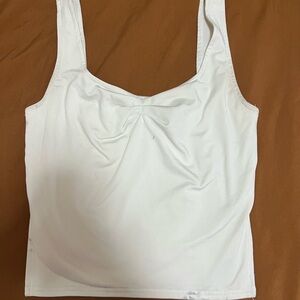 White Sleeveless Top